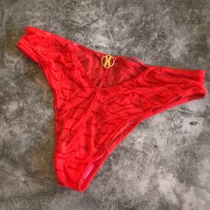 Red logo panties